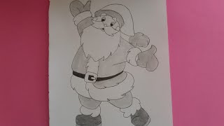 Noel baba çizimi Kolay noel baba nasıl çizilirHow to draw easy santa claus [upl. by Calmas]