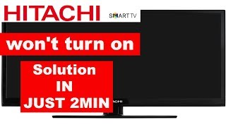 Hitachi TV Black Screen Fix  Try This [upl. by Auerbach]