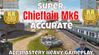 Chieftain Mk6 Ace Mastery Heavy Gameplay  Radley wotb wotblitz [upl. by Cloots]