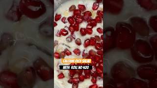 Calcium rich salad with Roll no 420 food healthyfood funny foodwithfun gymmotivation [upl. by Fadil]