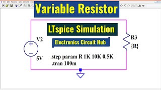 ltspice simulation of variable resistor [upl. by Iseabal]