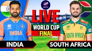 India vs South Africa Match Live  T20 World Cup Final Live  IND vs SA Live Match Today  IND Bat [upl. by Pierette]