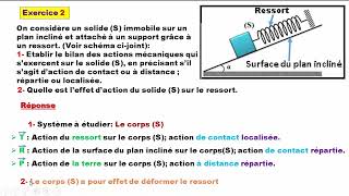 Exercices Les actions mécaniques 3APIC [upl. by Hirza]