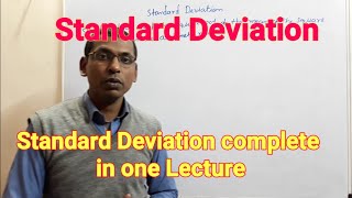 11 Standard Deviation in hindi  Basic concept of standard deviationShortcut formulae list of SD [upl. by Gabriella]