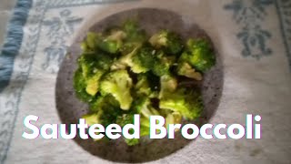 Simple Sautéed Broccoli 🥦with Garlic  Fast and Easy to preparehealthyfood [upl. by Nomae]