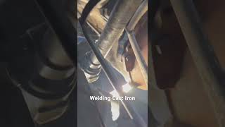 Welding Cast Iron Steering Box welding weldingtipsandtricks [upl. by Drahcir]