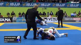 Gezary Matuda vs Sofia Amarante  European Championship 2017 [upl. by Ahsemrak]