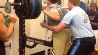 Quenton Nelsons sweet 500 lb squat [upl. by Maer]