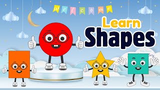 Shapes Name Song For Kids  Learn With Fun Shapes [upl. by Okikuy73]