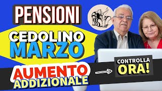 PENSIONI 👉 CEDOLINO MARZO IN ARRIVO❗️ VERIFICA AUMENTO ADDIZIONALI COMUNALI ✅ [upl. by Ahsitniuq]