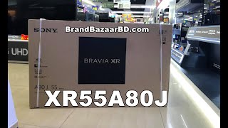 Sony Bravia XR 55A80J 55quot 4K Ultra HD Android Smart OLED Alexa Compatible Google TV  Brand Bazaar [upl. by Ha]