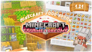 NEW foodcooking addon for Minecraft bedrockPE 121 Gourmet Dreams 🥧👩🏽‍🍳 [upl. by Ettelrats678]