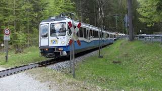 Bayerische Zugspitzbahn Wagen 1516  Bergfahrt zw Eibsee und Grainau [upl. by Howie]