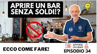 6 consigli  1 bonus per aprire una bar senza soldi [upl. by Lucic]