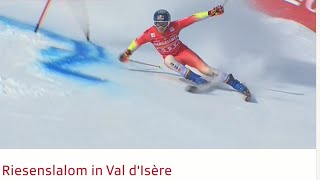 Ski Alpin Mens Giant Slalom Val DIsèreFRA 1run Highlights 2023  by WeedyLove [upl. by Brittani646]