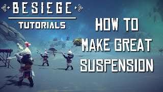 How to Make Suspension and Steering Tutorial  Besiege [upl. by Hudson]