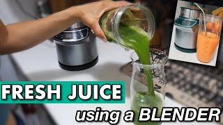 Making FRESH JUICE using a BLENDER Watch this before buying a JUICER [upl. by Gaul]