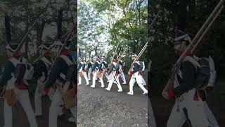 1813 BATAILLON MARSCH 2023 VÖLKERSCHLACHT Leipzig HISTORISCHE Gefechtsdarstellung Reenactment [upl. by Medardas54]