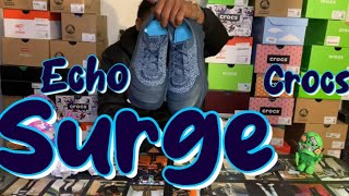 Echo Surge  NightFall x Crocs Review  on foot [upl. by Nahtnamas301]