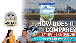 Beyond the Horizon Board Game  Playthrough  Review [upl. by Vanessa]