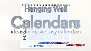 Hanging Wall Calendars  Ideas for Basic Calendars [upl. by Nehepts]