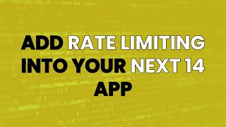 Prevent DDOS Add Rate Limiting into Next 14 app Dragonfly Redis Alternative Full Tutorial [upl. by Eatnad]