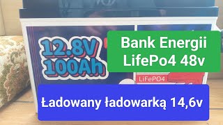 Bank Energii 48v ładowany ładowarką 146v z balanserami aktywnymi [upl. by Wakefield183]