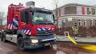 GRIP 1 brandweer druk bezig bij zeer grote brand GRIP in Vroomshoop [upl. by Kabab]