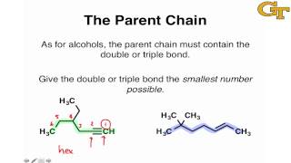 Naming Alkenes and Alkynes [upl. by Inessa]