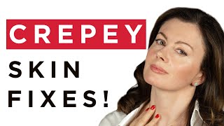 How To Improve Crepey Skin Best Skincare amp Treatments For Crepey Skin  Dr Sam Bunting [upl. by Lipinski993]