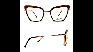 Zen eyewear mirabell brown tortoiseshell and rose gold eyeglasses [upl. by Marutani877]