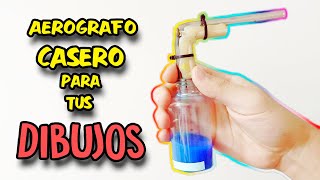 AERÓGRAFOAIRBRUSH CASERO para POBRES por 2 Perfecto para tus dibujos [upl. by Nwadal]