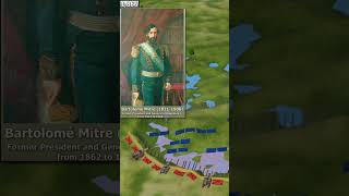 Curupayty battle history battlehistory militaryhistory ancientwarfare triplealliance warmaps [upl. by Nileek]