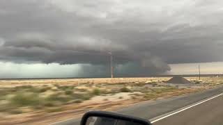 DOMINATOR 3 CHASES STRANGE TORNADO WARNED SUPERCELL in eastern New Mexico [upl. by Dupuy]