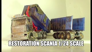 Restoration Scania R730 124 model hooklift [upl. by Billy392]