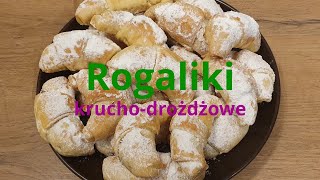 Najlepsze rogaliki krucho  drożdżowe 🥐🥐  agatabodkuchni [upl. by Ymerrej461]