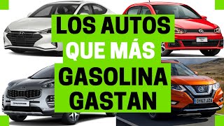 Los AUTOS que más GASTAN GASOLINA del 2019  Motoren Mx [upl. by Droffig852]