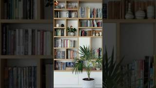 Wooden Bookshelf Design And Decor Ideas shortsfeed shorts ytshorts youtubeshorts [upl. by Alyekahs526]