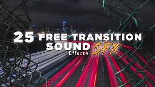 25 FREE Transition Sounds SFX  Cinematic SFX  Copyright Free Transition Sound Effects  Free SFX [upl. by Kevan97]