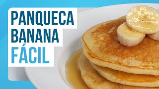 Como fazer PANQUECA DE BANANA COM AVEIA DELICIOSA  Receita FIT [upl. by Oedama]