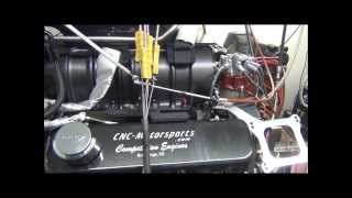 BB Chevy 555 with 1071 Blower 1300 Horsepower Built By CNCMotorsports [upl. by Alexis]