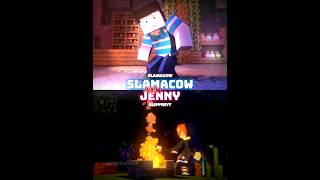 Slamacow vs Jenny shorts slamacow slippery minecraft vsedit minecraftmod minecraftanimation [upl. by Ettelrac]