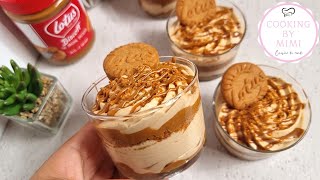 🤩VERRINES MOUSSE SPÉCULOOS AVEC 3 INGRÉDIENTS SEULEMENT FACILE ET RAPIDE👌 [upl. by Ecydnac]