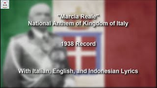 Marcia Reale  1938 Recording  With Lyrics [upl. by Alrich]