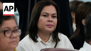 Philippines vice president plays down criminal complaints against her [upl. by Eidahs55]