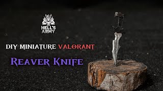 How to Make a Miniature Valorant Reaver Knife from Iron Nails DIYBlacksmith [upl. by Tedmund]