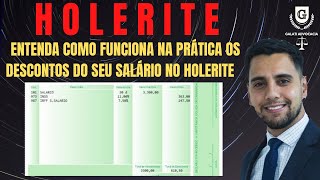 Holerite Entenda como funciona na prática os descontos do seu salário no holerite [upl. by Delaney]