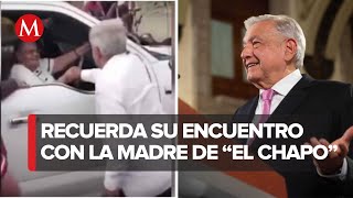 AMLO inaugurará camino en Badiraguato sitio donde se encontró con madre de El Chapo [upl. by Elleimac]