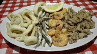 Fritto misto di pesce [upl. by Ennahgem]