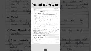 Packed cell volume Hematocrit practical hematology education mlt biology practicalnotesshort [upl. by Eeluj]